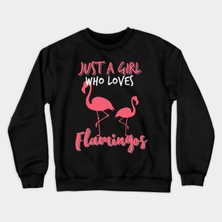 Flamingo Love - Summer Flamingo Girls Crewneck Sweatshirt